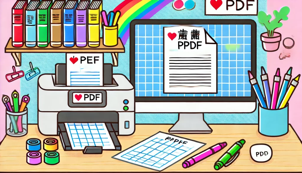 罫線テンプレートPDF